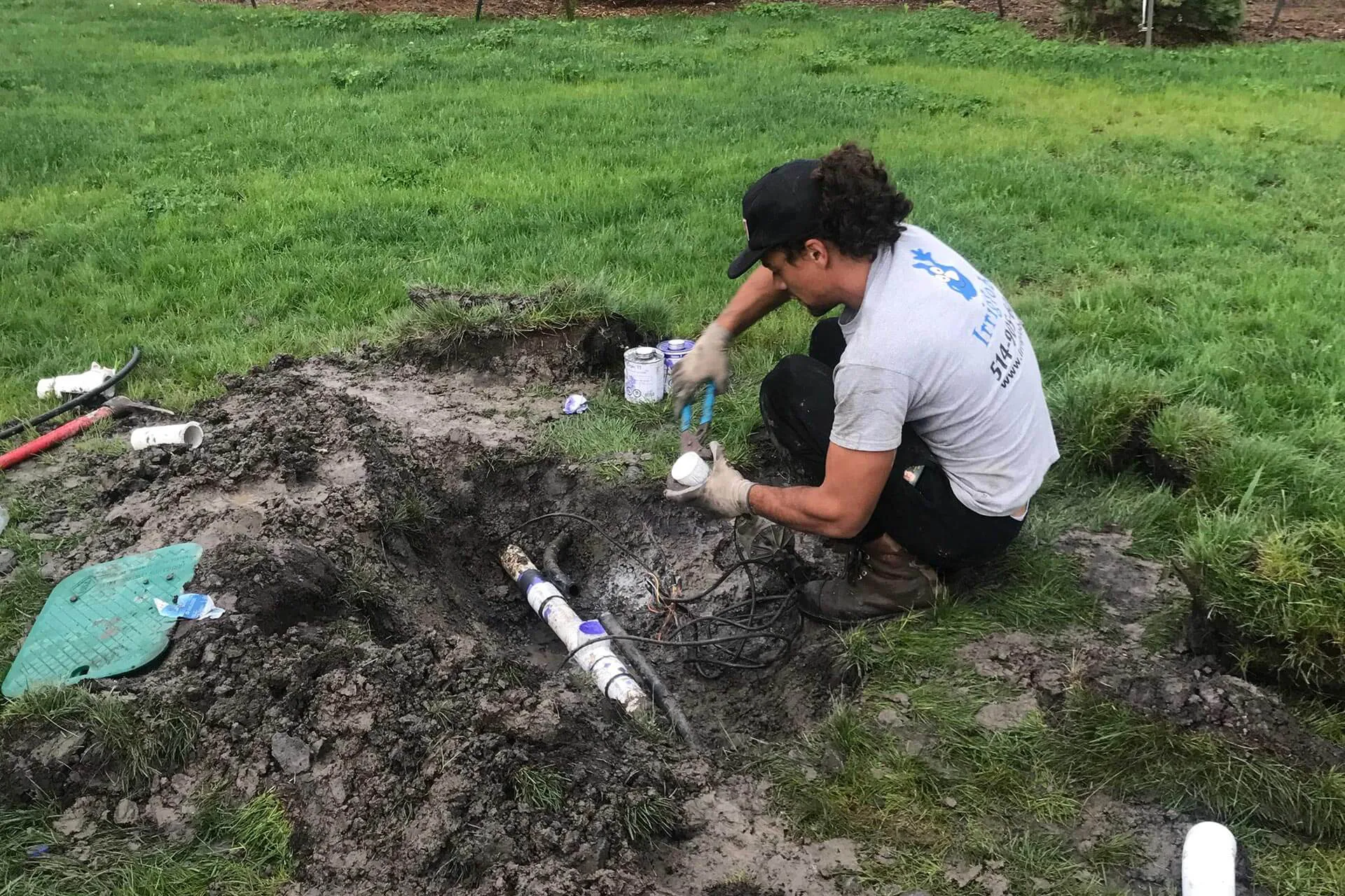 Réparation de systèmes d’irrigation